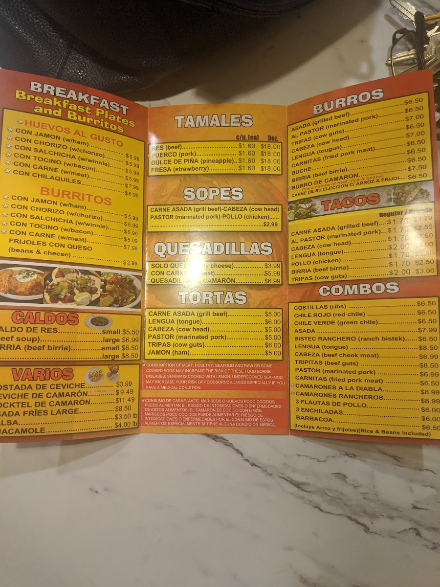 La Fiesta Market Menu - Image 1